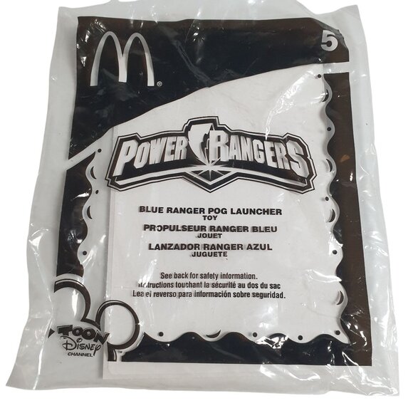 Power Rangers Blue Ranger Toy Launcher McDonalds Happy Meal Collectible #5 - Picture 4 of 5